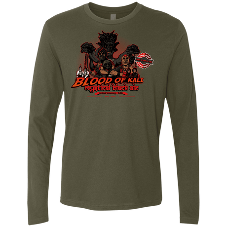 T-Shirts Military Green / S Blood Of Kali Men's Premium Long Sleeve