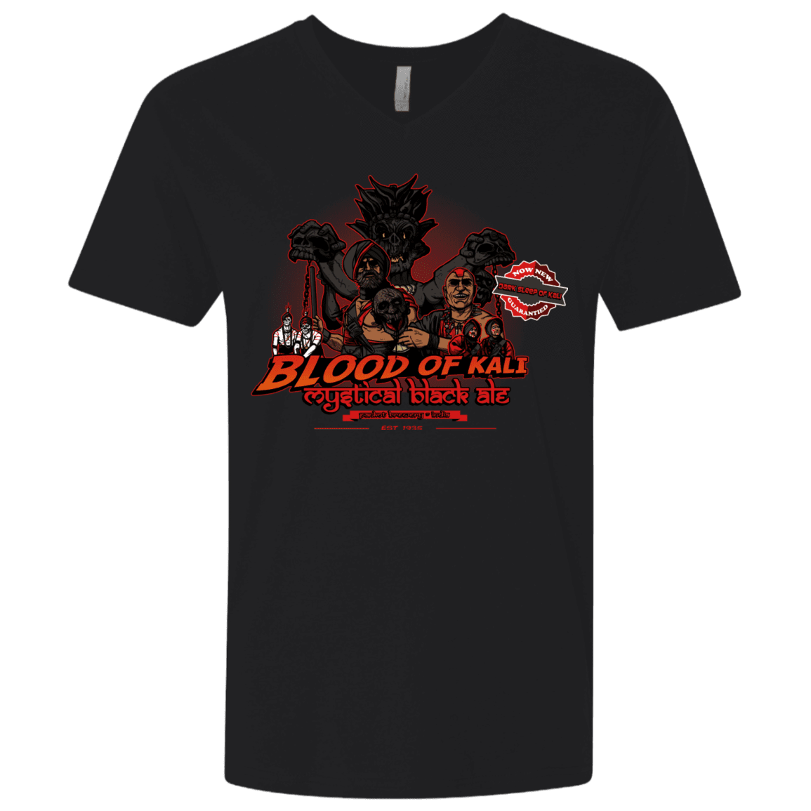 T-Shirts Black / X-Small Blood Of Kali Men's Premium V-Neck
