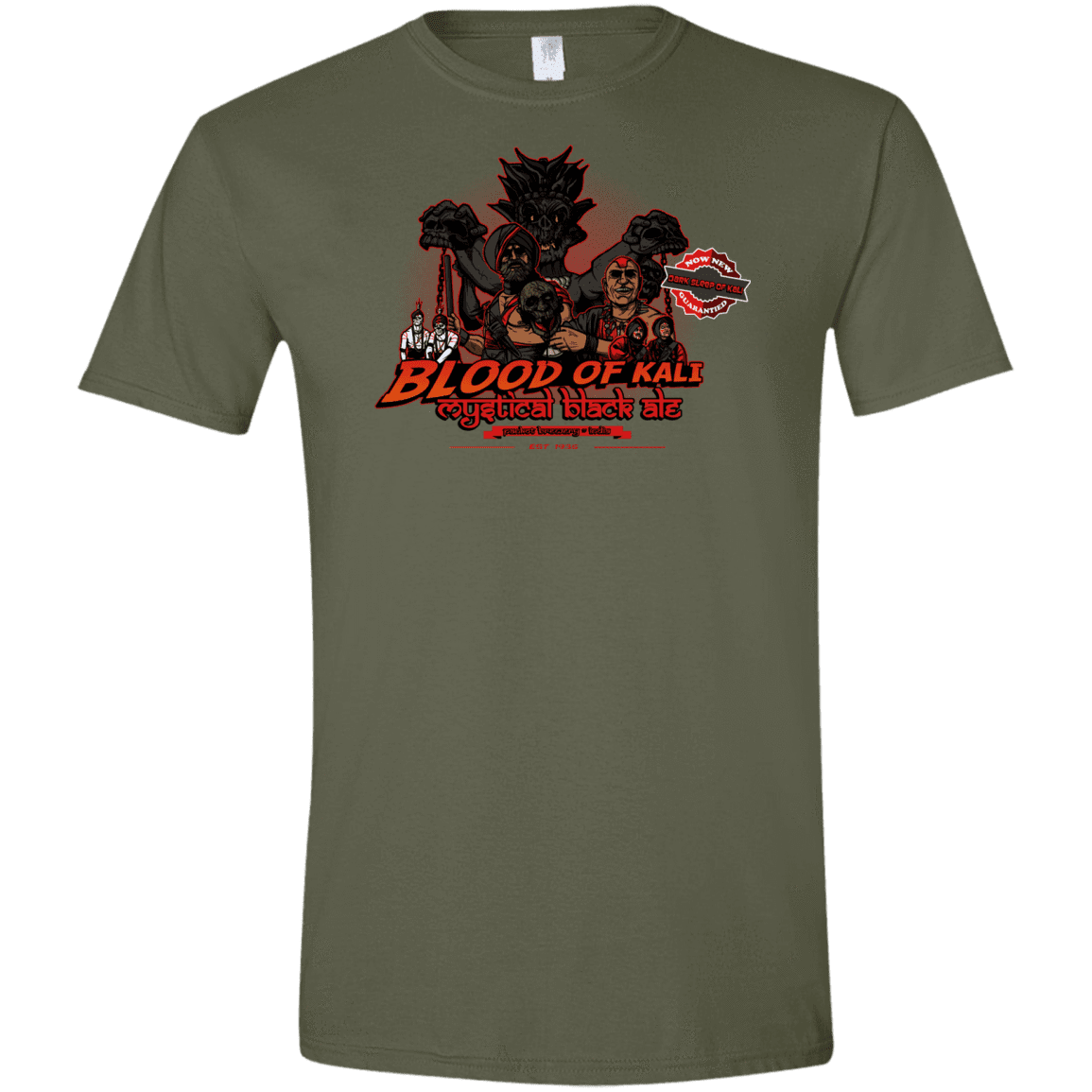 T-Shirts Military Green / S Blood Of Kali Men's Semi-Fitted Softstyle