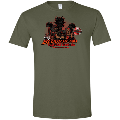 T-Shirts Military Green / S Blood Of Kali Men's Semi-Fitted Softstyle