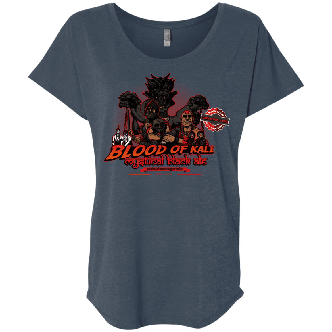 T-Shirts Indigo / X-Small Blood Of Kali Triblend Dolman Sleeve
