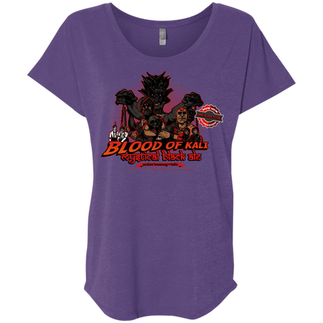 T-Shirts Purple Rush / X-Small Blood Of Kali Triblend Dolman Sleeve