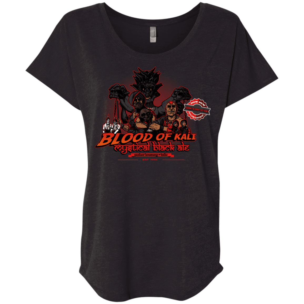 T-Shirts Vintage Black / X-Small Blood Of Kali Triblend Dolman Sleeve