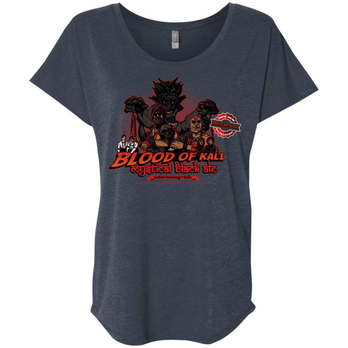 T-Shirts Vintage Navy / X-Small Blood Of Kali Triblend Dolman Sleeve