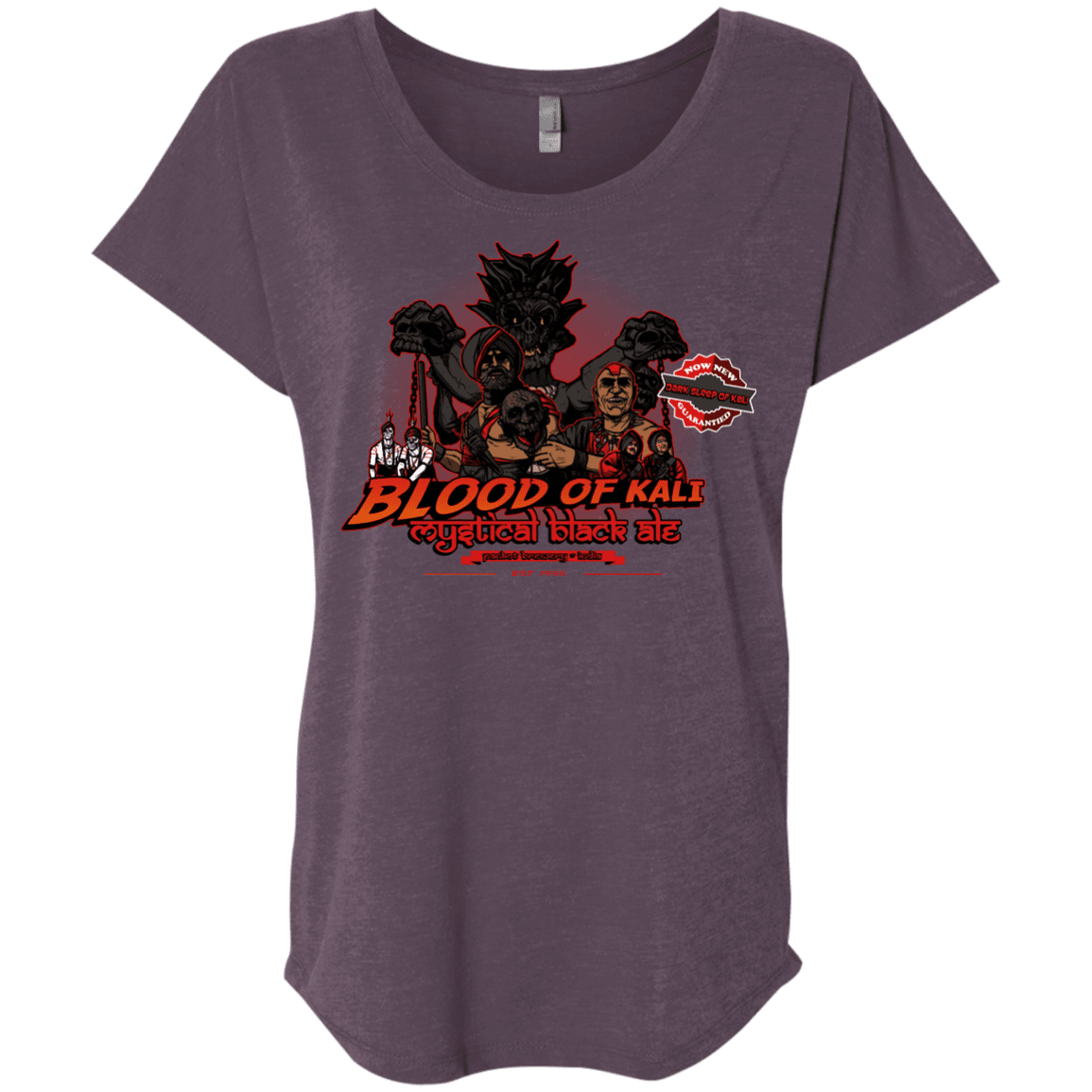 T-Shirts Vintage Purple / X-Small Blood Of Kali Triblend Dolman Sleeve