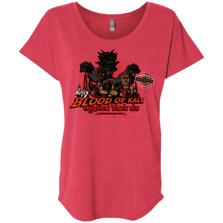 T-Shirts Vintage Red / X-Small Blood Of Kali Triblend Dolman Sleeve