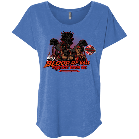 T-Shirts Vintage Royal / X-Small Blood Of Kali Triblend Dolman Sleeve