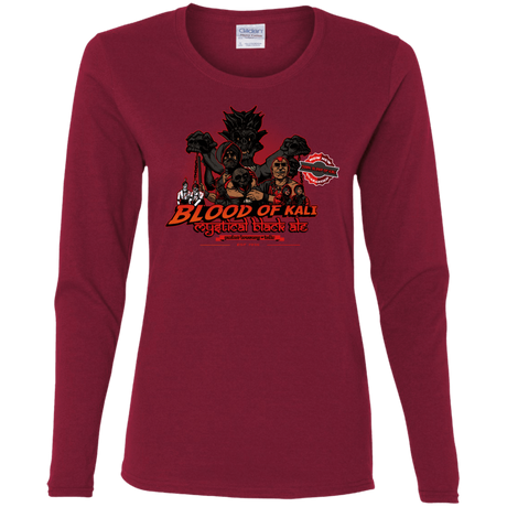 T-Shirts Cardinal / S Blood Of Kali Women's Long Sleeve T-Shirt
