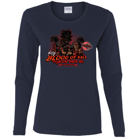 T-Shirts Navy / S Blood Of Kali Women's Long Sleeve T-Shirt