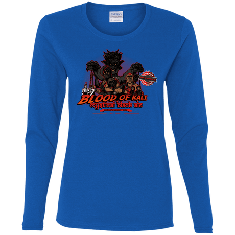 T-Shirts Royal / S Blood Of Kali Women's Long Sleeve T-Shirt