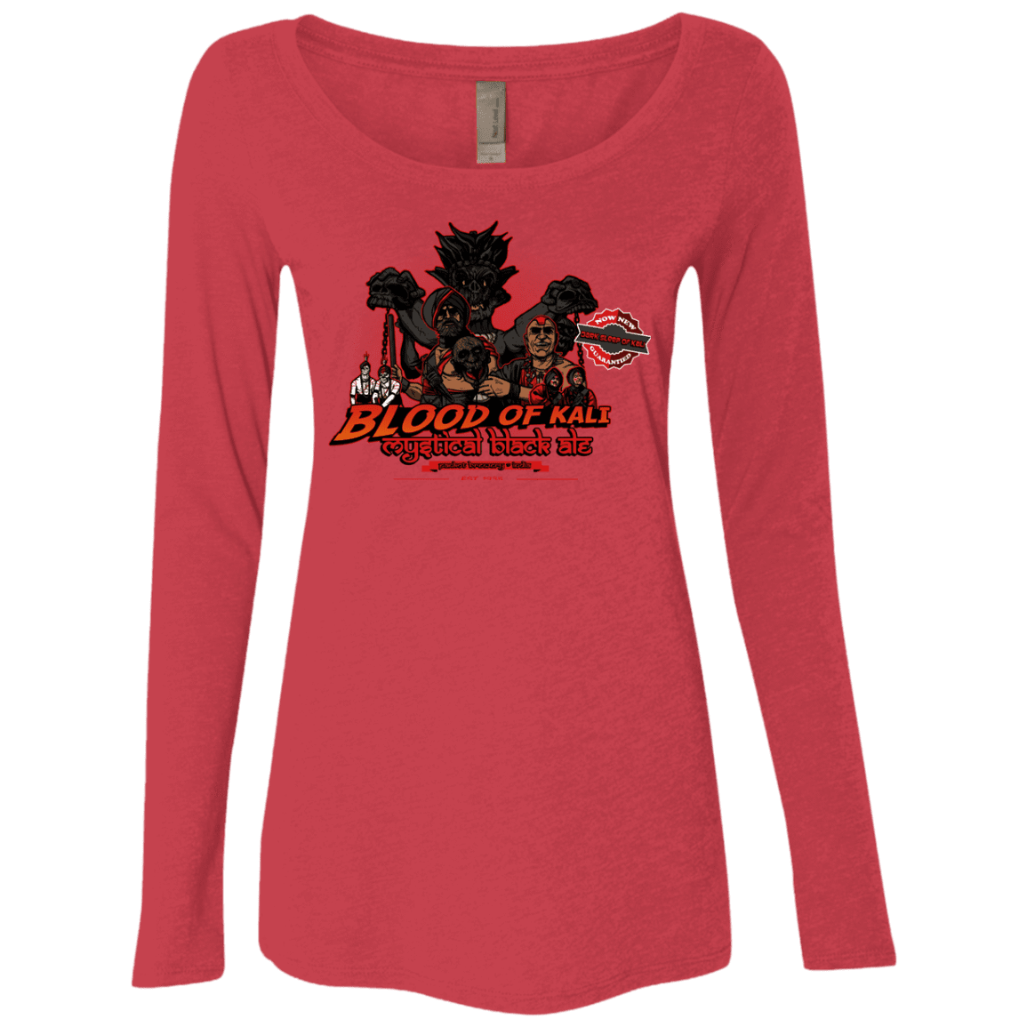 T-Shirts Vintage Red / S Blood Of Kali Women's Triblend Long Sleeve Shirt