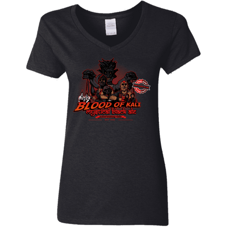 T-Shirts Black / S Blood Of Kali Women's V-Neck T-Shirt