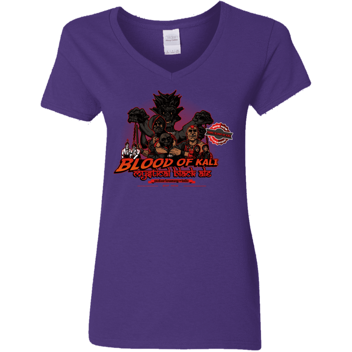 T-Shirts Purple / S Blood Of Kali Women's V-Neck T-Shirt