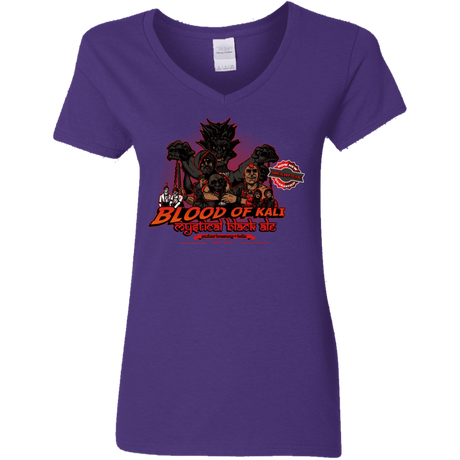 T-Shirts Purple / S Blood Of Kali Women's V-Neck T-Shirt