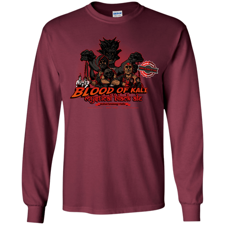 T-Shirts Maroon / YS Blood Of Kali Youth Long Sleeve T-Shirt