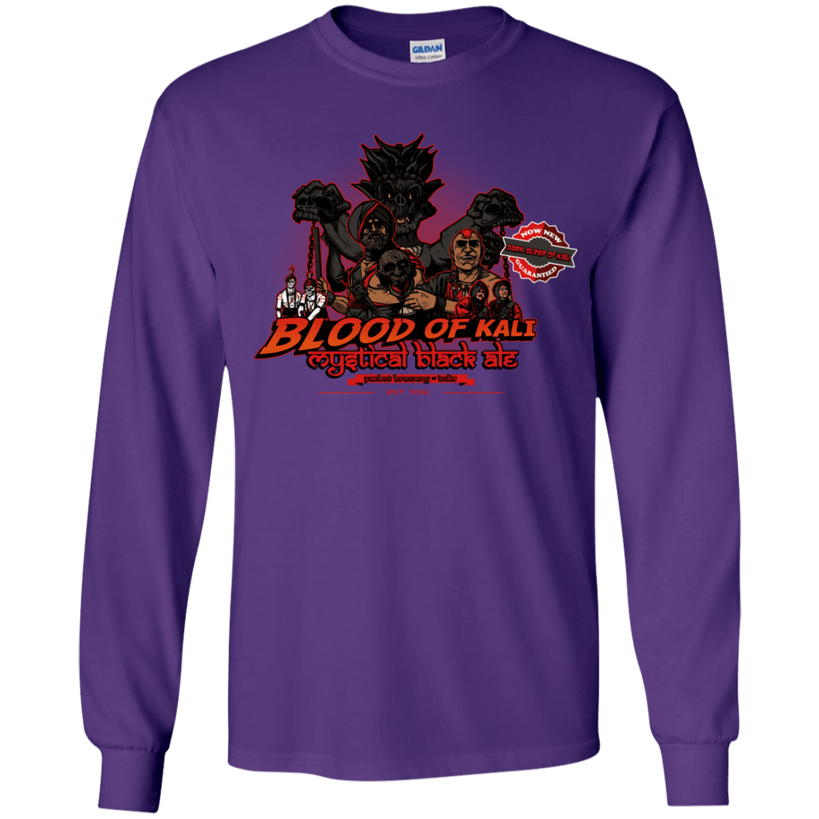 T-Shirts Purple / YS Blood Of Kali Youth Long Sleeve T-Shirt