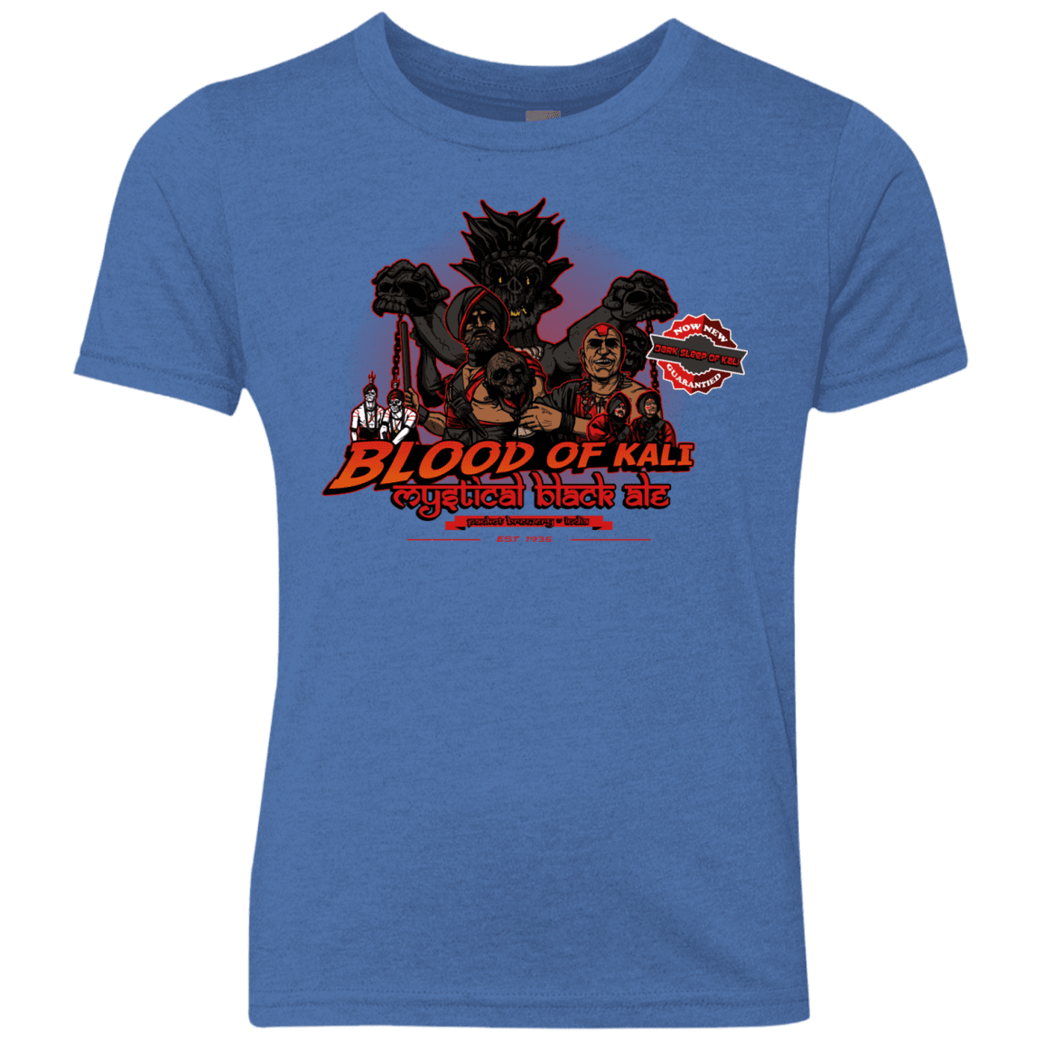 T-Shirts Vintage Royal / YXS Blood Of Kali Youth Triblend T-Shirt