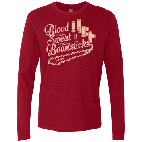 T-Shirts Cardinal / Small Blood Sweat & Boomsticks Men's Premium Long Sleeve
