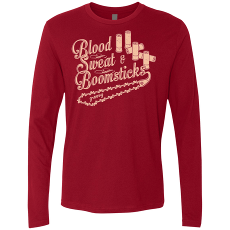 T-Shirts Cardinal / Small Blood Sweat & Boomsticks Men's Premium Long Sleeve