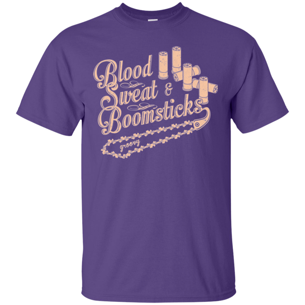 T-Shirts Purple / Small Blood Sweat & Boomsticks T-Shirt