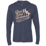 T-Shirts Vintage Navy / X-Small Blood Sweat & Boomsticks Triblend Long Sleeve Hoodie Tee