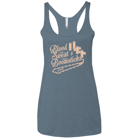 T-Shirts Indigo / X-Small Blood Sweat & Boomsticks Women's Triblend Racerback Tank