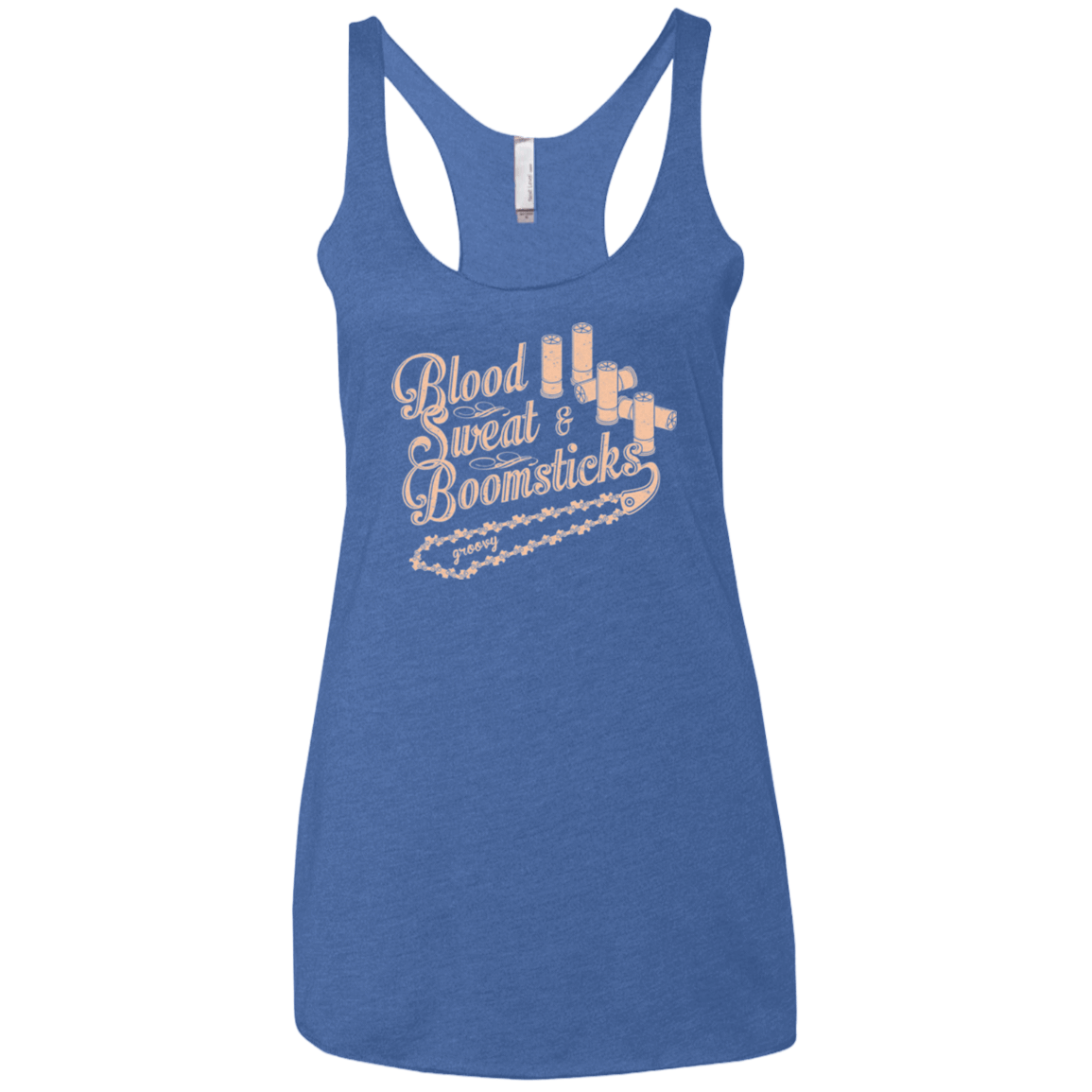 T-Shirts Vintage Royal / X-Small Blood Sweat & Boomsticks Women's Triblend Racerback Tank