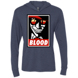 T-Shirts Vintage Navy / X-Small Blood Triblend Long Sleeve Hoodie Tee