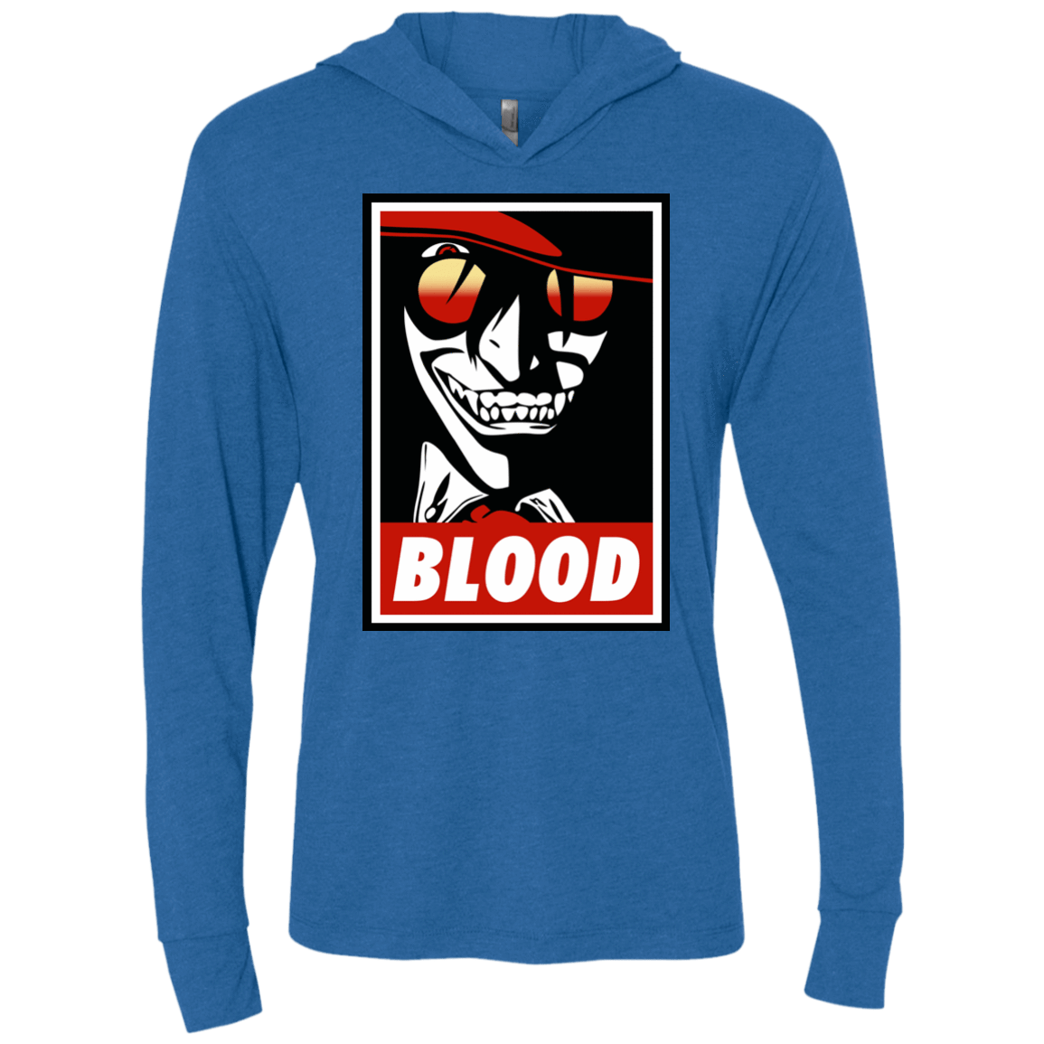T-Shirts Vintage Royal / X-Small Blood Triblend Long Sleeve Hoodie Tee