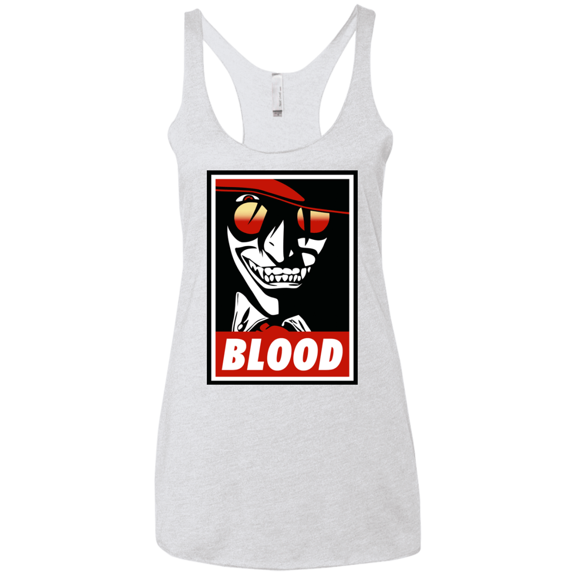 T-Shirts Heather White / X-Small Blood Women's Triblend Racerback Tank
