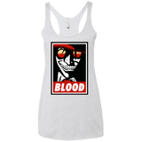 T-Shirts Heather White / X-Small Blood Women's Triblend Racerback Tank