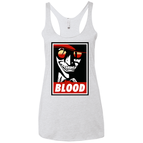 T-Shirts Heather White / X-Small Blood Women's Triblend Racerback Tank