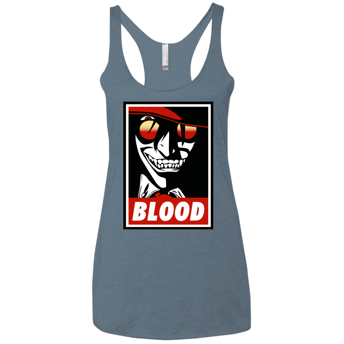 T-Shirts Indigo / X-Small Blood Women's Triblend Racerback Tank