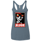 T-Shirts Indigo / X-Small Blood Women's Triblend Racerback Tank