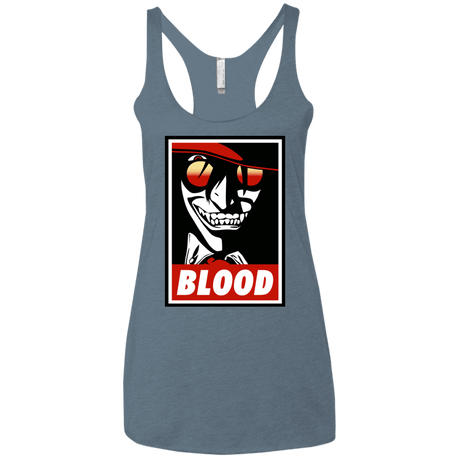 T-Shirts Indigo / X-Small Blood Women's Triblend Racerback Tank