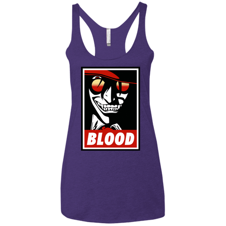 T-Shirts Purple / X-Small Blood Women's Triblend Racerback Tank