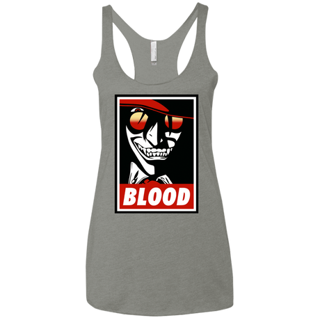 T-Shirts Venetian Grey / X-Small Blood Women's Triblend Racerback Tank
