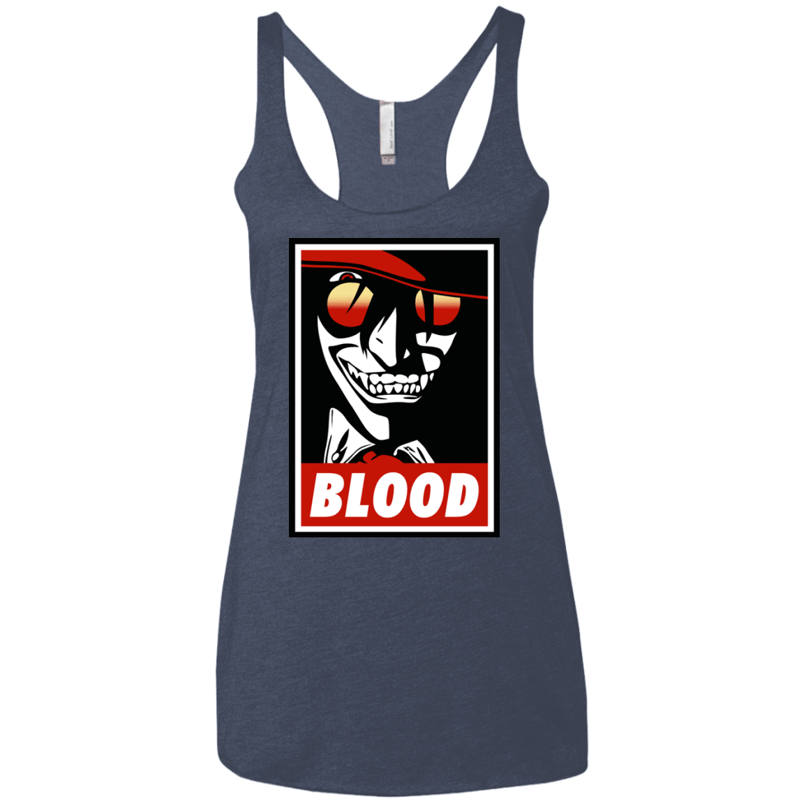 T-Shirts Vintage Navy / X-Small Blood Women's Triblend Racerback Tank
