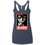 T-Shirts Vintage Navy / X-Small Blood Women's Triblend Racerback Tank