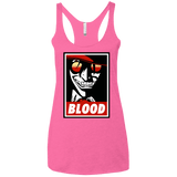 T-Shirts Vintage Pink / X-Small Blood Women's Triblend Racerback Tank