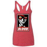 T-Shirts Vintage Red / X-Small Blood Women's Triblend Racerback Tank