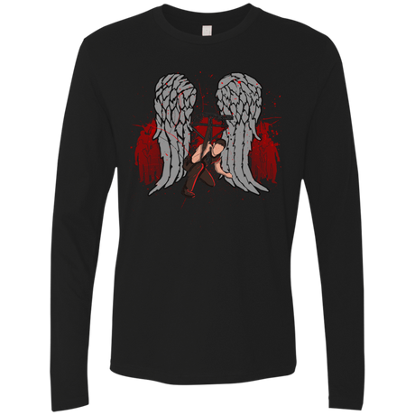 T-Shirts Black / Small Bloody Wings Dixon Men's Premium Long Sleeve