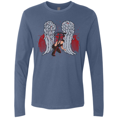 T-Shirts Indigo / Small Bloody Wings Dixon Men's Premium Long Sleeve