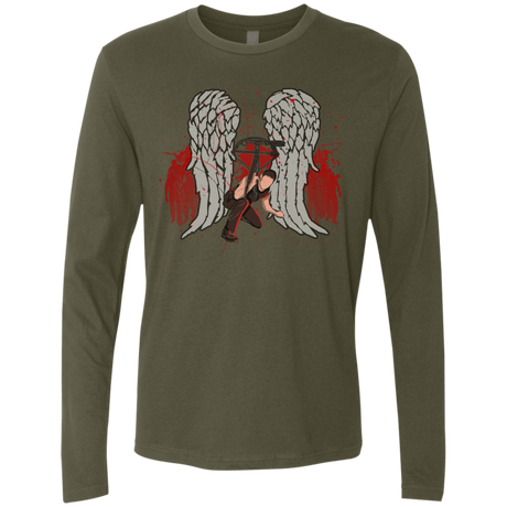 T-Shirts Military Green / Small Bloody Wings Dixon Men's Premium Long Sleeve