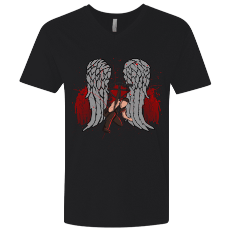 T-Shirts Black / X-Small Bloody Wings Dixon Men's Premium V-Neck