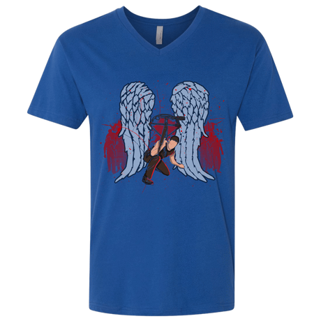 T-Shirts Royal / X-Small Bloody Wings Dixon Men's Premium V-Neck