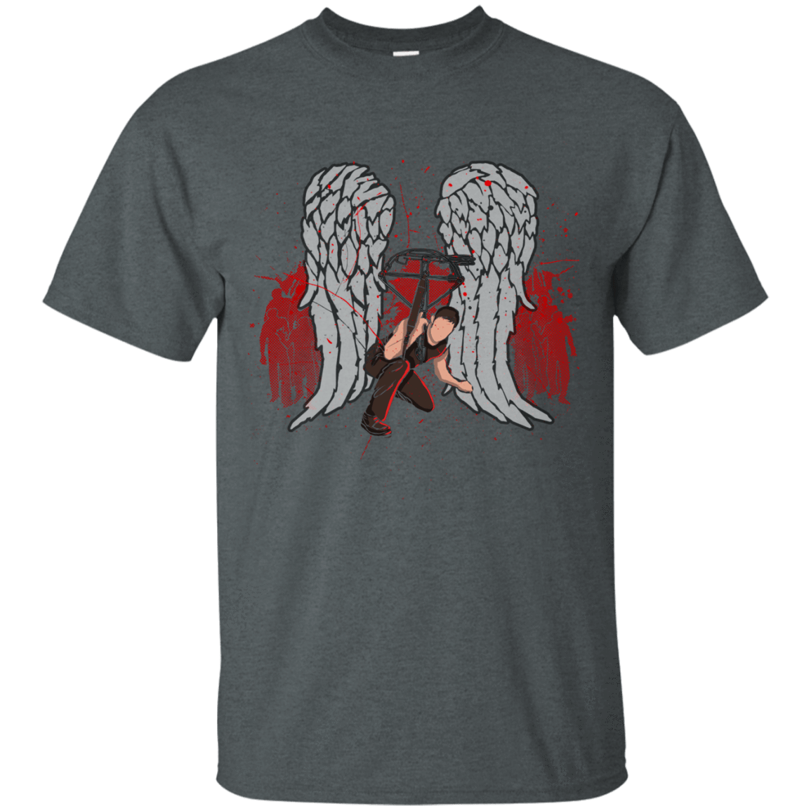 T-Shirts Dark Heather / Small Bloody Wings Dixon T-Shirt