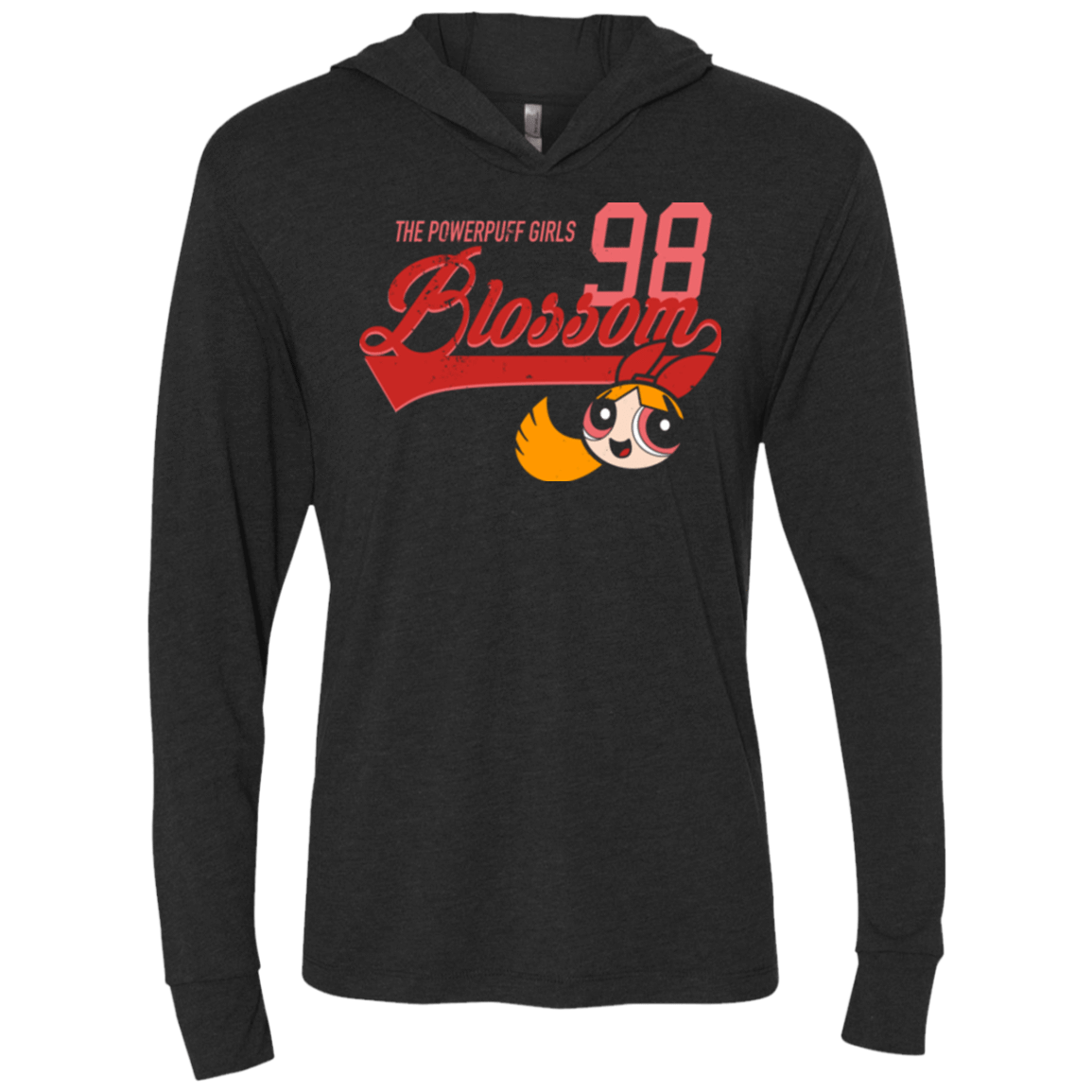 T-Shirts Vintage Black / X-Small Blossom Triblend Long Sleeve Hoodie Tee