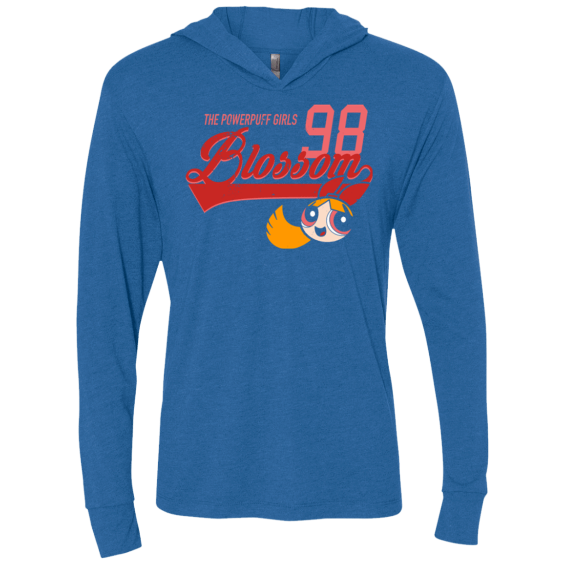 T-Shirts Vintage Royal / X-Small Blossom Triblend Long Sleeve Hoodie Tee