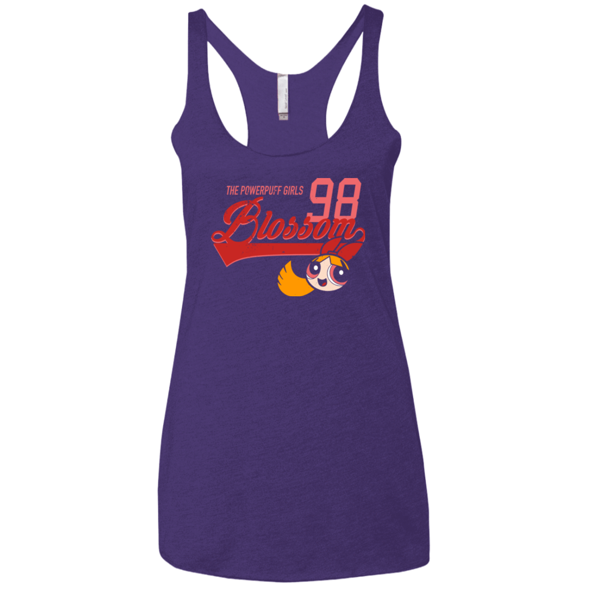 T-Shirts Purple / X-Small Blossom Women's Triblend Racerback Tank